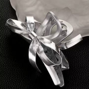 silver bow claw clip image 3