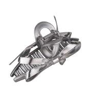 silver bow claw clip image 6