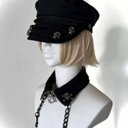 zip chain punk collar image 4